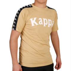 REMERA CABALLERO ALGODON KAPPA BANDA BALIMA BEIGE en internet