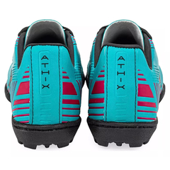 BOTIN ATHIX FUTBOL 5 POWERFUL TF TURQUESA PINK - tienda online