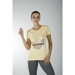 REMERA DAMA ALGODON WINKEL 7685 MOOVING VAINILLA