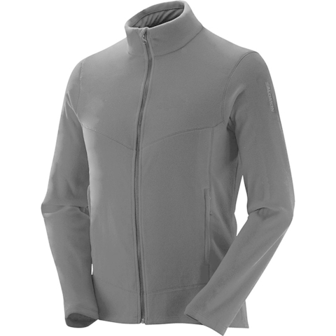 CAMPERA CABALLERO POLAR SALOMON 18036 LT FZ FIT GRIS OSCURO