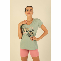 REMERA DAMA ALGODON WINKEL 7691 RUNNING VERDE en internet