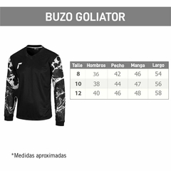 BUZO ARQUERO REUSCH GOLIATOR JR NEGRO - sommerdeportes