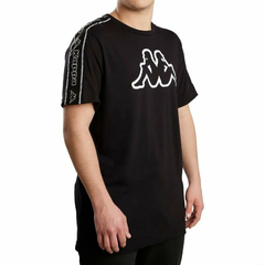 REMERA CABALLERO ALGODON KAPPA TAPE SEFFI NEGRO en internet