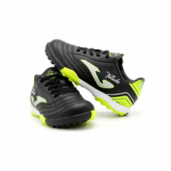 BOTIN JOMA FUTBOL 5 TOLEDO TURF V4 JR NEGRO - sommerdeportes