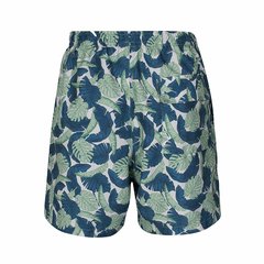 SHORT CABALLERO TELA PLANA WILSON 90800 AZUL VERDE - sommerdeportes