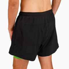 SHORT CON CALZA DRB RUNNING ALLEN NEGRO - comprar online