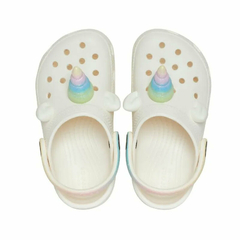 CROCS CLASSIC KIDS IM A RAINBOW UNICORN CHALK - sommerdeportes