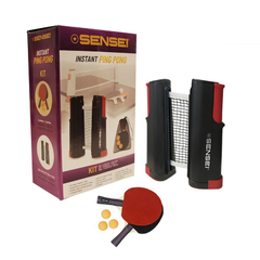 SET PING PONG SENSEI 2 PALETAS 3 PELOTAS + RED INSTANT