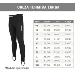 CALZA TERMICA LARGA REUSCH NEGRO en internet