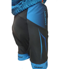 CALZA CICLISTA VAIRO ELEMENT NEGRO CELESTE - sommerdeportes