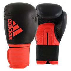 GUANTE BOX ADIDAS HYBRID 100 NEGRO ROJO