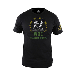 REMERA ADIDAS CABALLERO BOXING WBC CHAMPION NEGRA