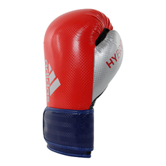 GUANTE BOX ADIDAS HYBRID 75 RED BLUE SILVER