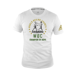 REMERA ADIDAS CABALLERO BOXING WBC CHAMPION BLANCA