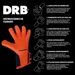 GUANTE ARQUERO DRB ROYAL 2.0 PRO NEGRO NARANJA