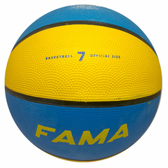 PELOTA BASQUET DRB FAMA AMARILLO AZUL N7 - comprar online