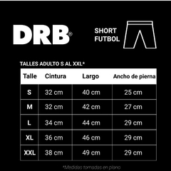 SHORT FUTBOL DRB NEGRO - comprar online