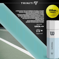 PELOTA TENIS WILSON TRINITI X3 - tienda online