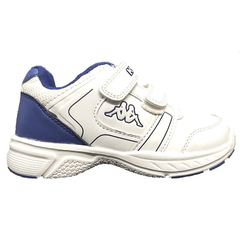 LOGO RAIL KIDS VELCRO WHITE BLUE