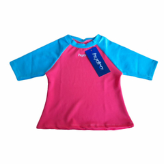 REMERA HYDRO PROTECCION UV JR ROSA TURQUESA