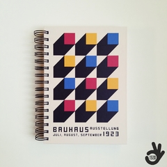 Imagen de Cuaderno Bauhaus Tapa Dura Ring Wire/ Modelo 2: Cubes RYB