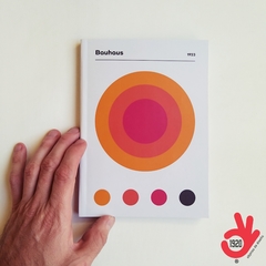 Cuaderno Bauhaus Encuadernado Binder Artesanal a la Rústica (Tapa blanda) Modelo 3: ROTER KREIS ❤ en internet