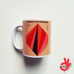 Taza de Cerámica Bauhaus/ MODELO 13/ PINK LINES