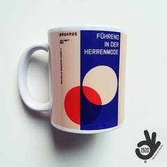 Taza de Cerámica Bauhaus/ Modelo 12/ ORANGE WHITE CIRCLE - 1920®objetos de diseño 