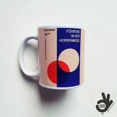 Taza de Cerámica Bauhaus/ Modelo 12/ ORANGE WHITE CIRCLE - comprar online