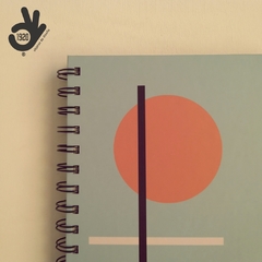 Agenda Diaria Bauhaus Tapa Dura Ring Wire/ Modelo 6: ORANGE CIRCLE - tienda online