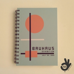 Imagen de CUADERNO BAUHAUS TAPA DURA RING WIRE/ Modelo 6: ORANGE CIRCLE