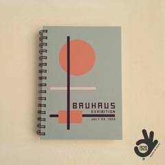 Agenda Semanal Bauhaus Tapa Dura Ring Wire/ Modelo 6: ORANGE CIRCLE - tienda online