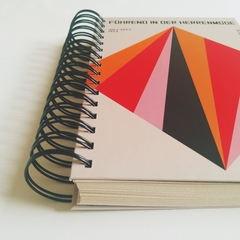 Agenda Semanal Bauhaus Tapa Dura Ring Wire/MODELO 13/ Pink Lines - comprar online