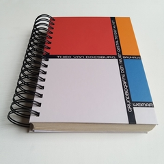 Agenda Diaria Bauhaus Tapa Dura Ring Wire/ MODELO 125/ THEO VAN DOESBURG Nº 1 - comprar online