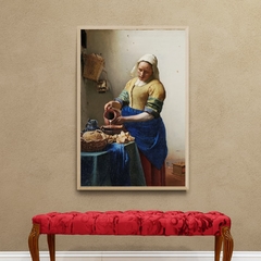 Cuadro en marco madera Kiri Box/ Modelo 184/ "La lechera", Johannes Vermeer, c. 1660