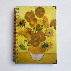 Cuaderno Vincent Tapa Dura Ring Wire 80 hojas/ Modelo 58/ Sunflowers, 1889. en internet