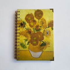 Cuaderno Vincent Tapa Dura Ring Wire 80 hojas/ Modelo 58/ Sunflowers, 1889. - comprar online