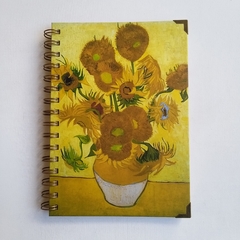 Agenda Diaria Vincent Tapa Dura Ring Wire/ Modelo 58/ Sunflowers, 1889. - tienda online