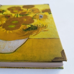 Cuaderno Vincent Tapa Dura Ring Wire 80 hojas/ Modelo 58/ Sunflowers, 1889. - tienda online