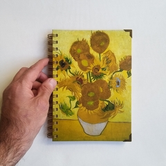 Agenda Semanal Vincent Tapa Dura Ring Wire/ Modelo 58/ Sunflowers, 1889.