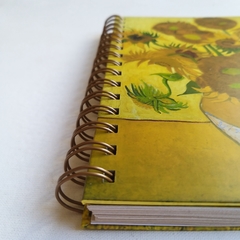 Imagen de Cuaderno Vincent Tapa Dura Ring Wire 80 hojas/ Modelo 58/ Sunflowers, 1889.