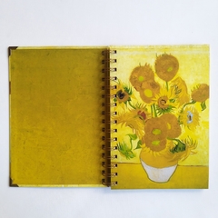 Cuaderno Vincent Tapa Dura Ring Wire 80 hojas/ Modelo 58/ Sunflowers, 1889. - comprar online