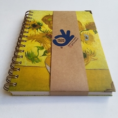 Cuaderno Vincent Tapa Dura Ring Wire 80 hojas/ Modelo 58/ Sunflowers, 1889. - tienda online