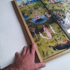Cuadro en marco madera Kiri Box/ Modelo 222/ The Garden of Earthly Delights, El Jardín de las Delicias, Hieronymus Bosch (El Bosco) - tienda online