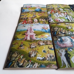 SET de 6 Cuadernos acaballados EL JARDÍN DE LAS DELICIAS (EL BOSCO) / Modelo 222/ The Garden of Earthly Delights, El Jardín de las Delicias, Hieronymus Bosch (El Bosco) en internet