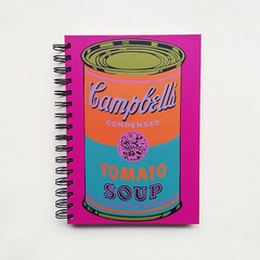 CUADERNO TAPA DURA RING WIRE/ Modelo 168/ CAMPBELL' S SOUP CAN - tienda online