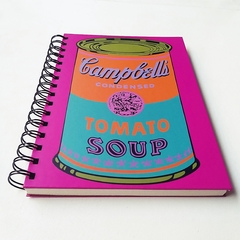 CUADERNO TAPA DURA RING WIRE/ Modelo 168/ CAMPBELL' S SOUP CAN