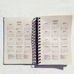 Agenda 2 días por página Bauhaus Tapa Dura Ring Wire/ MODELO 11/ YELLOW CIRCLE - 1920®objetos de diseño 