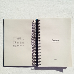 Agenda 2 días por página Bauhaus / Tapa Dura Ring Wire/ Modelo 15/ GRÜNER KREIS