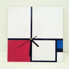 Imagen de Relojes by 1920®objetos de diseño/ Modelo 372/ Composición de colores Composición nº I con rojo y azul, 1931 / PIET MONDRIANl